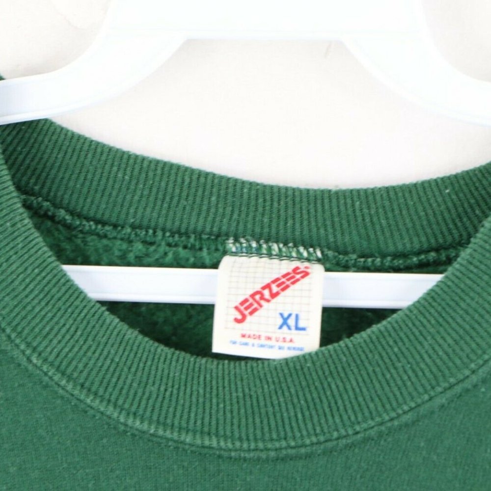 Vtg 90s Streetwear Glitter Fall Leaves Sweatshirt View 6